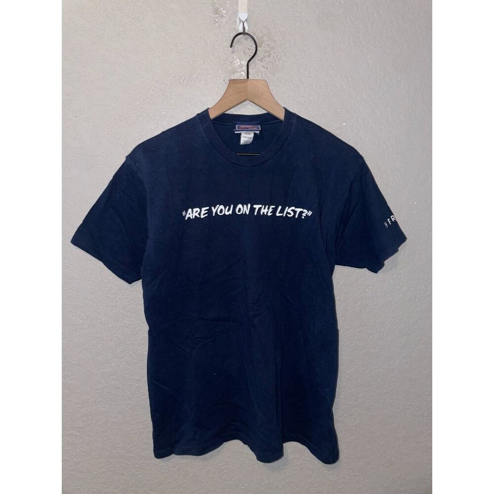 Heroes TV Show Shirt NBC Store Are You On The List Promo Blue Tee Women's Large